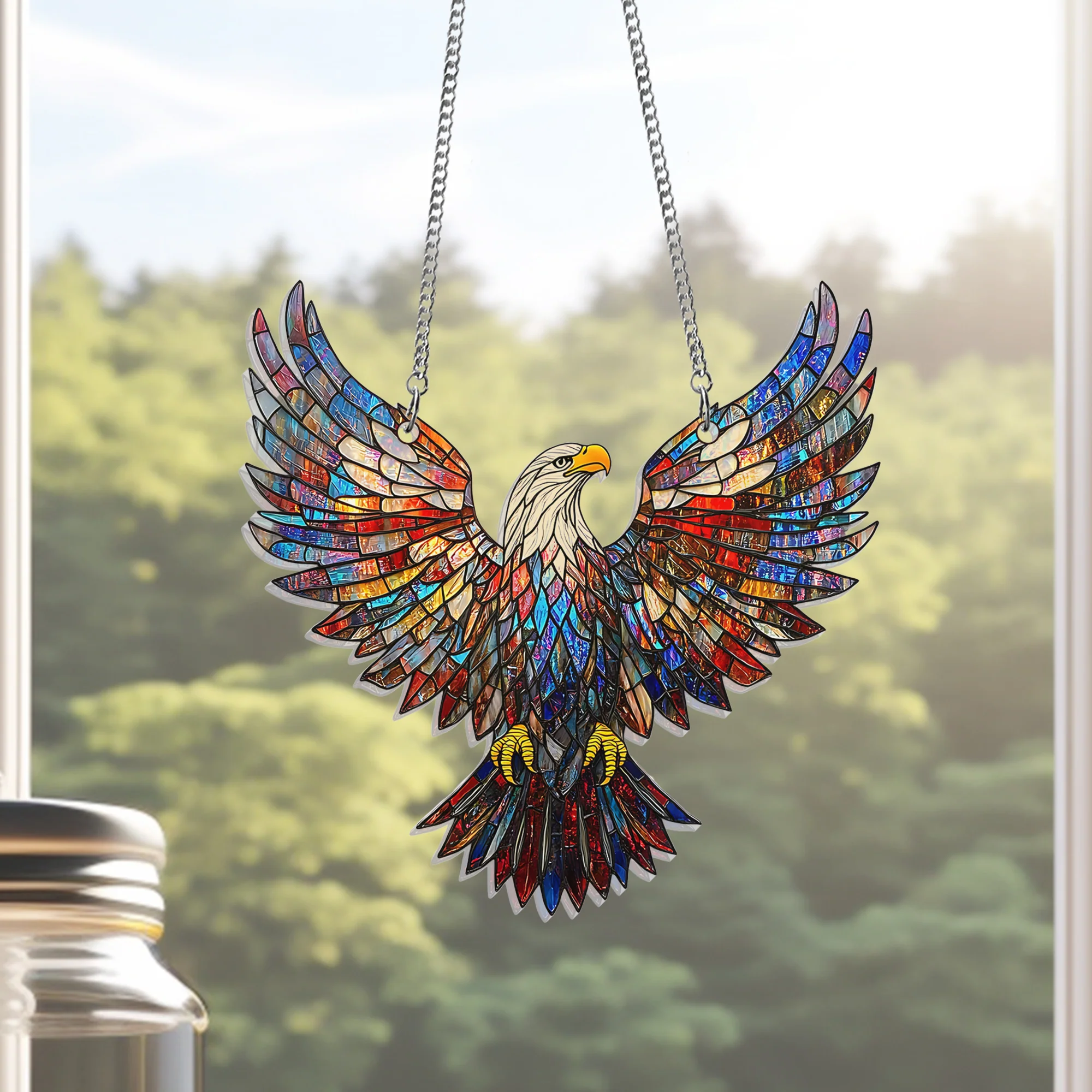 Bald Eagle Suncatcher Acrylic Window Hanging
