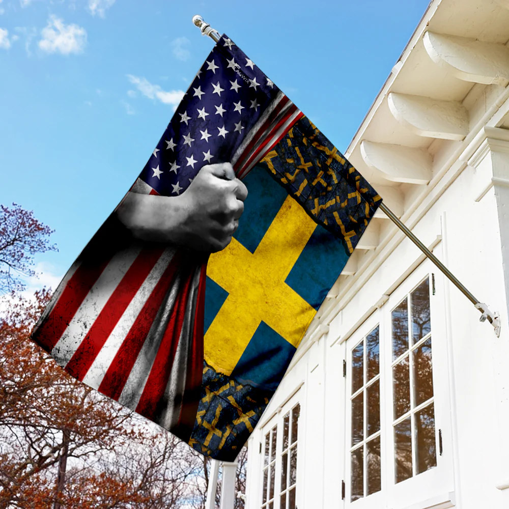 Sweden American Flag