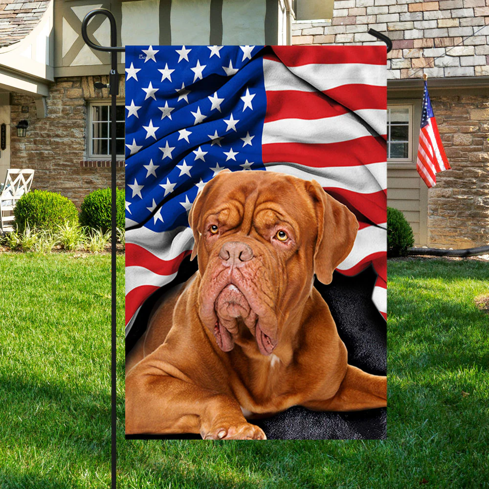 Happy 4th of july, French Mastiff Patriotic Dog American Flag