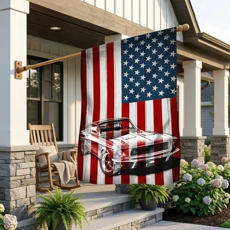 1968 Mustang American Flag