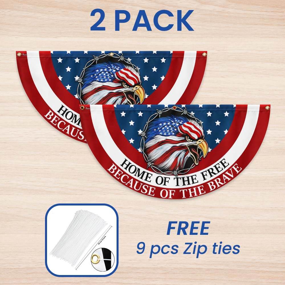 American Flag | Home Of The Free Because Of The Brave Patriotic Flag 3-Day Shipping