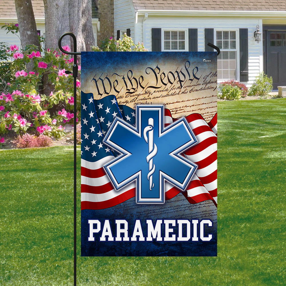 Nurse Paramedic American Flag