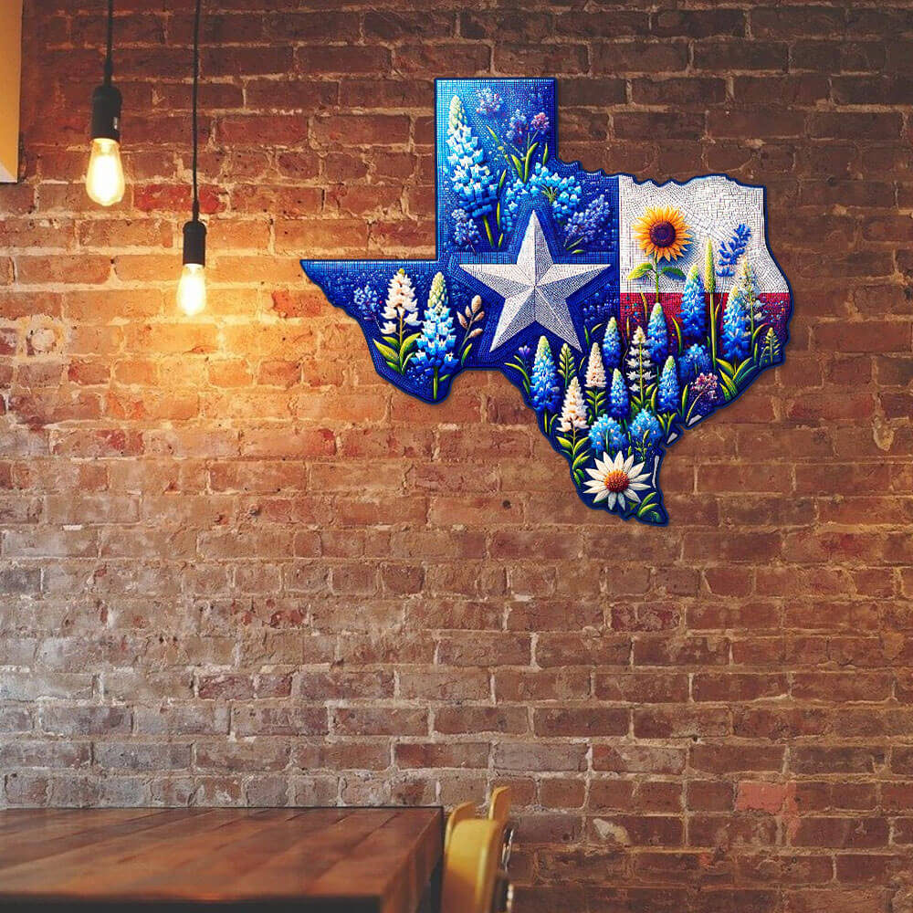 Texas Bluebonnet Metal Sign
