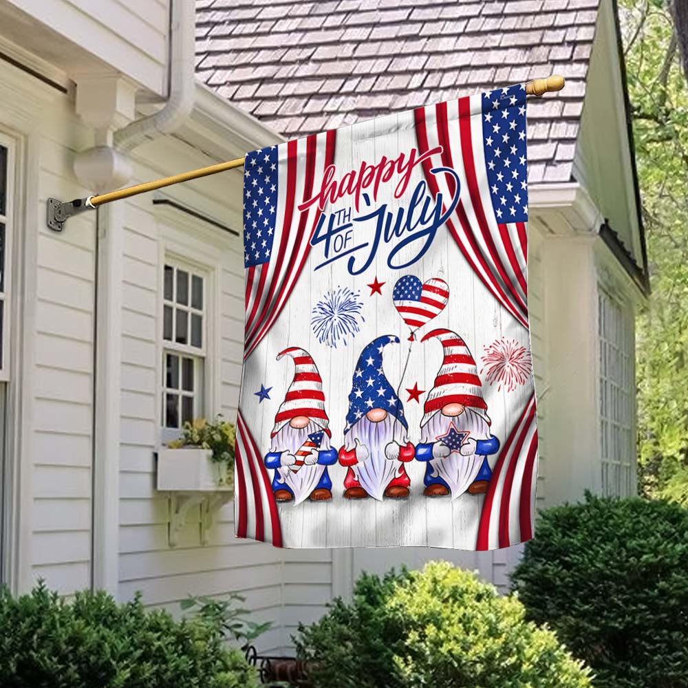 Bimipi American Flag - Patriotic Gnomes Happy 4th Of july Flag