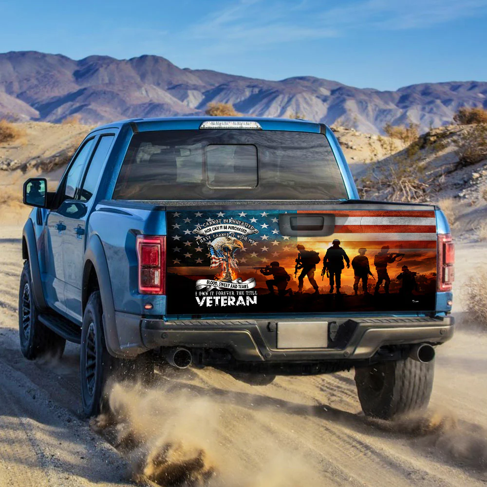 I Own It Forever The Title Veteran Truck Tailgate Decal Sticker Wrap