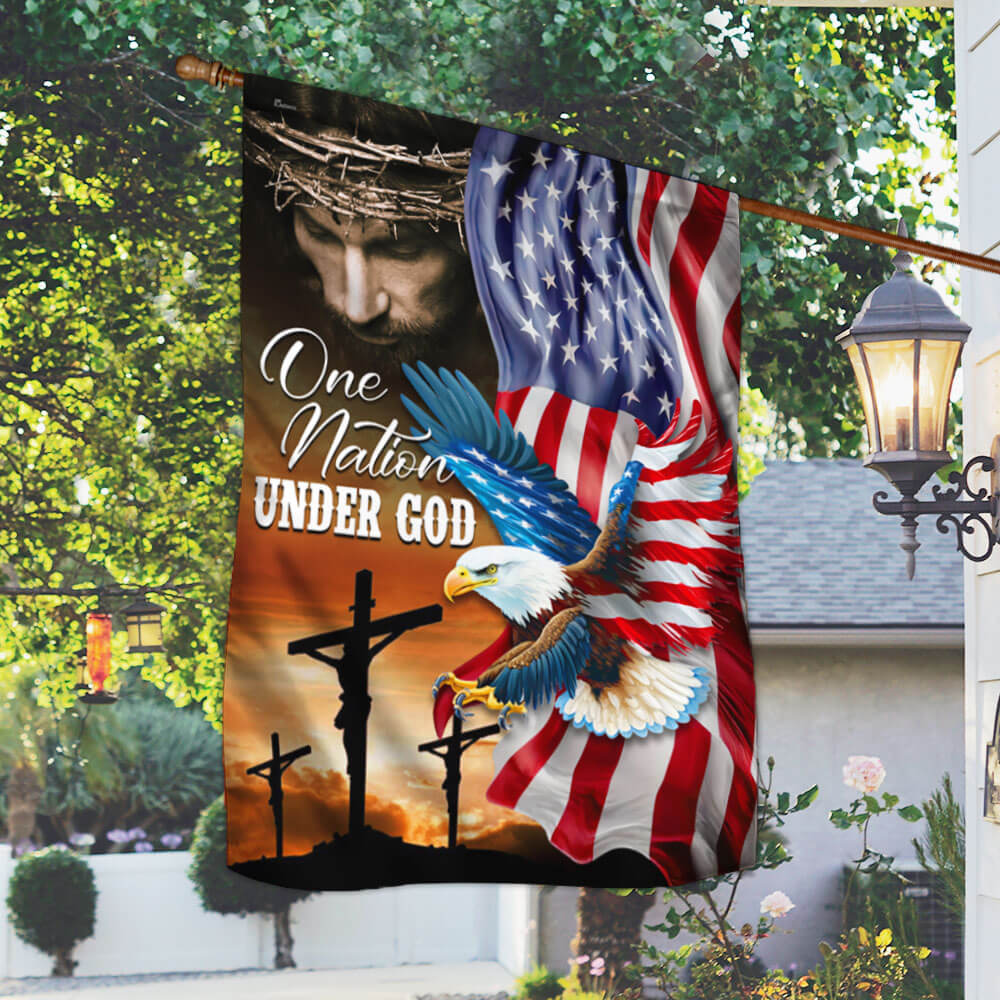 American Flag | One Nation Under God Christian Eagle Flag