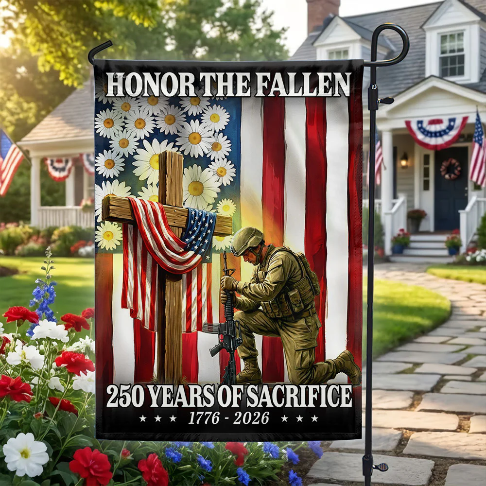 Honoring 250 Years of Sacrifice 1776 2026 Veterans Memorial Day Flag