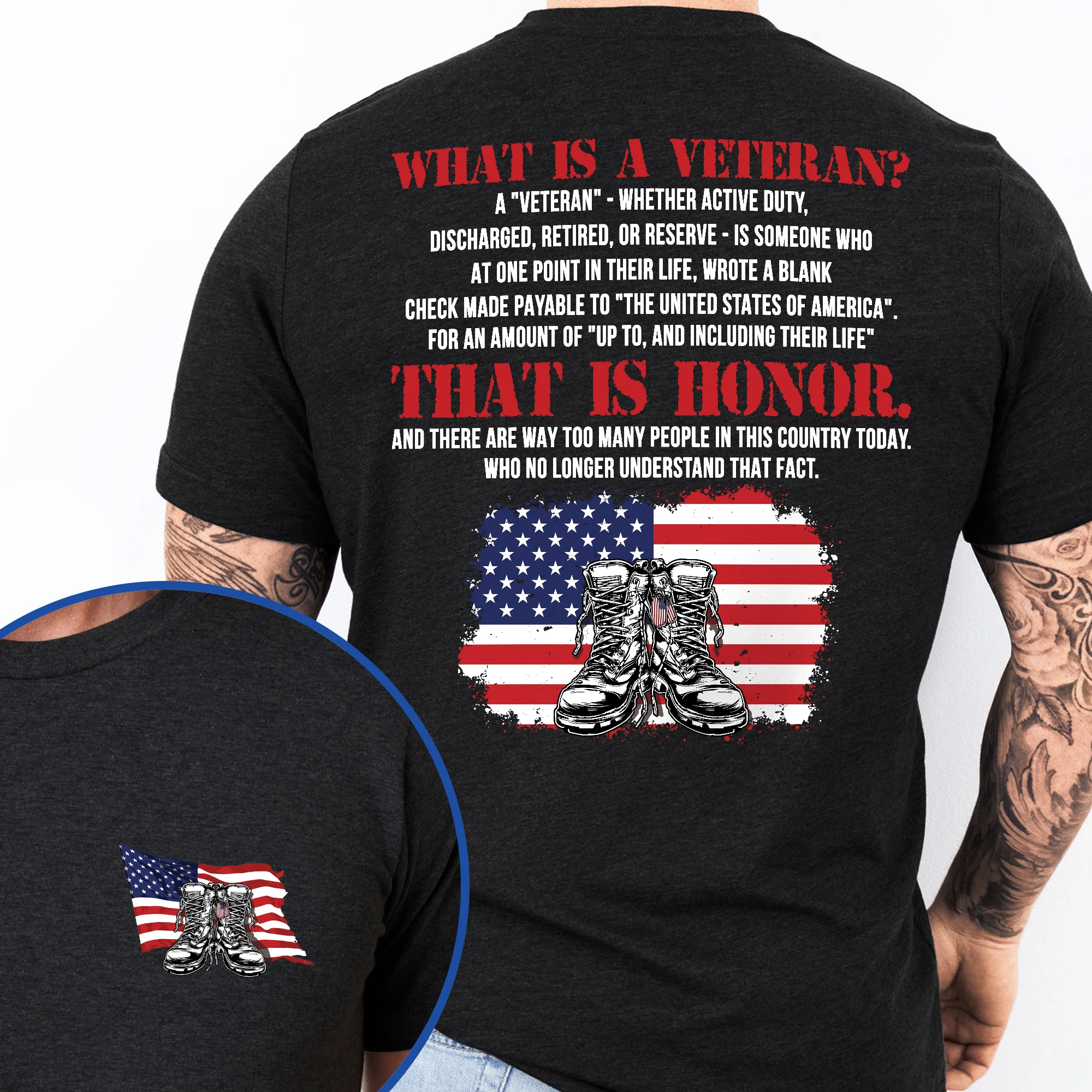 4th of july, U.S. Veteran That Is Honor, Patriotic American Veteran T-Shirt
