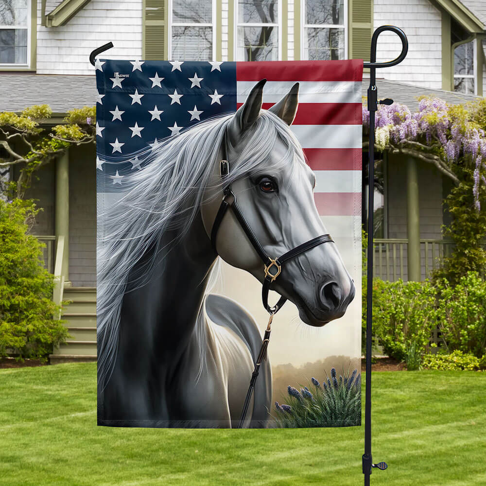 Patriotic Horse American Flag