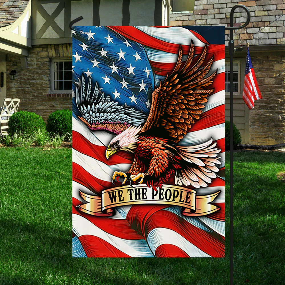 We The People Patriotism Eagle American Flag