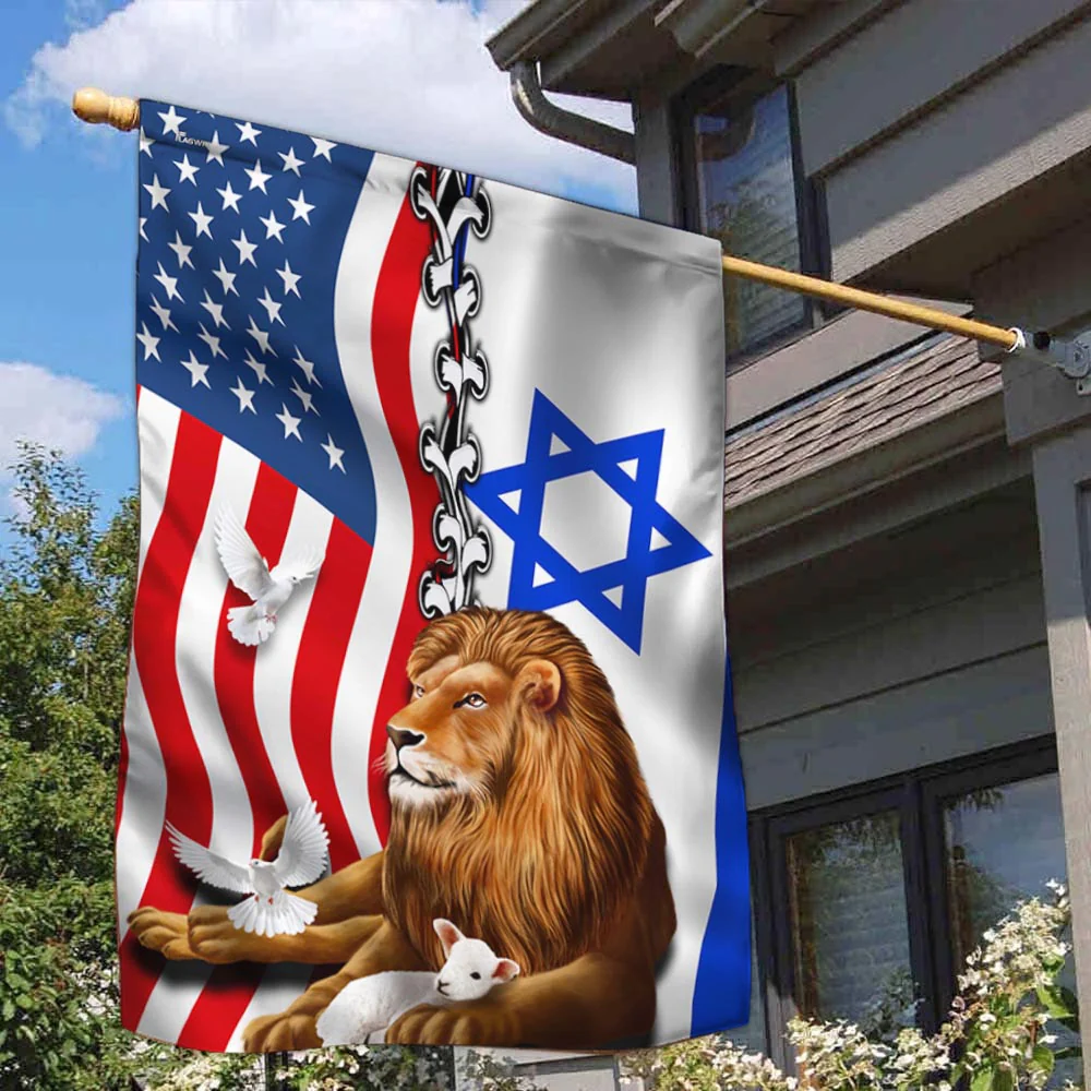 Jewish Israel, Lion Of Judah Israel American Flag