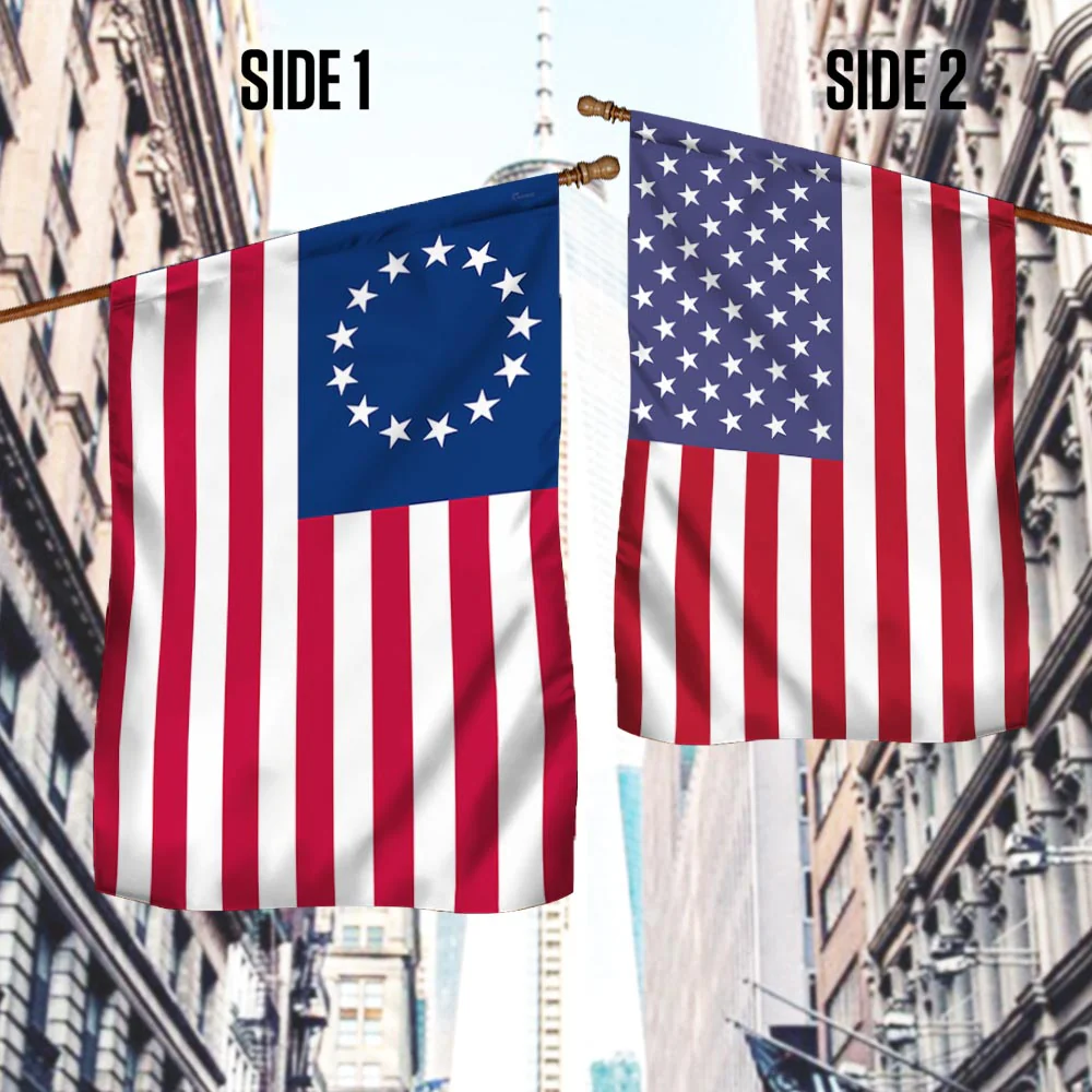 Bimipi American Flag - Betsy Ross American Two-Sided Flag TPT922Fv1