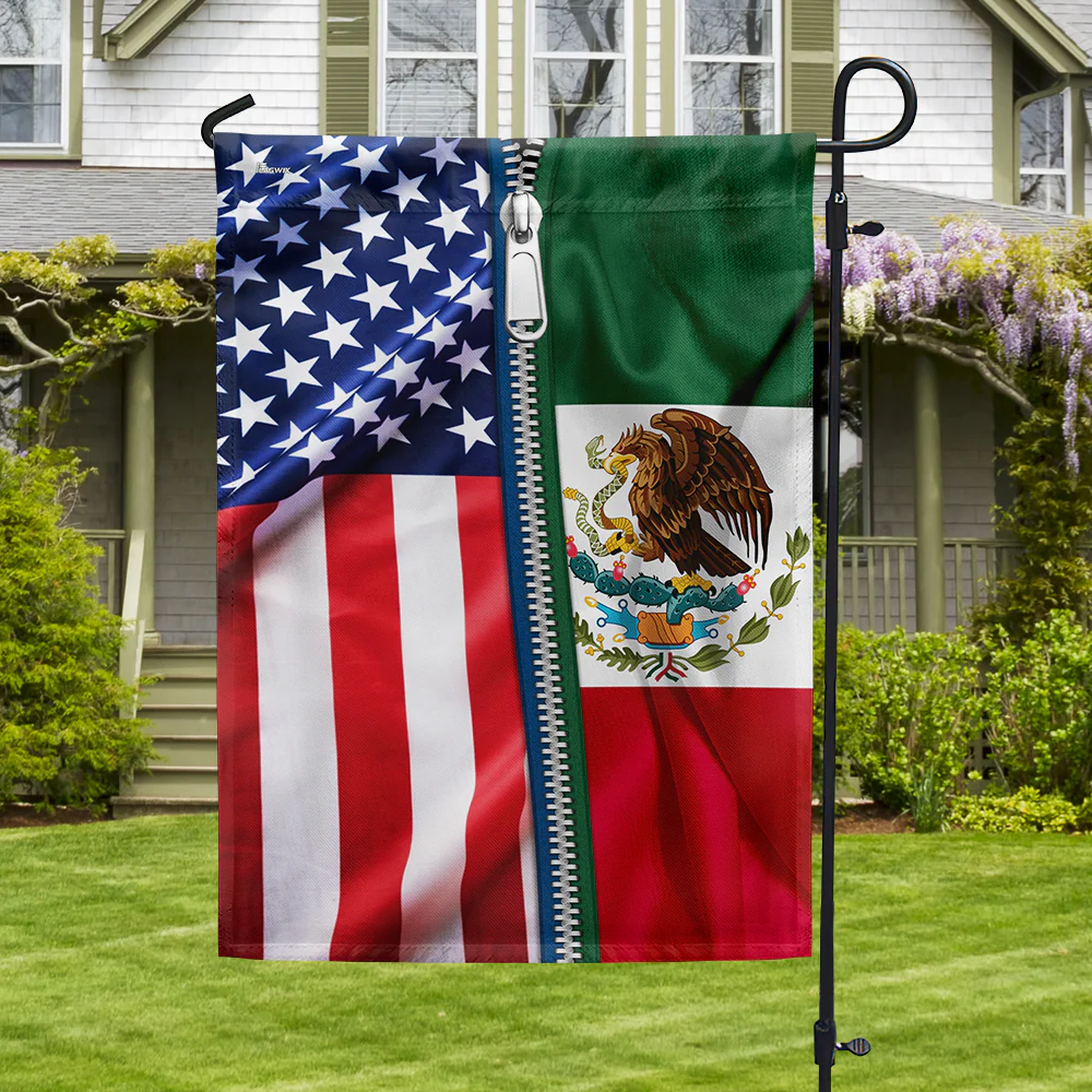 Mexican American Flag Mexico USA Friendship Flag