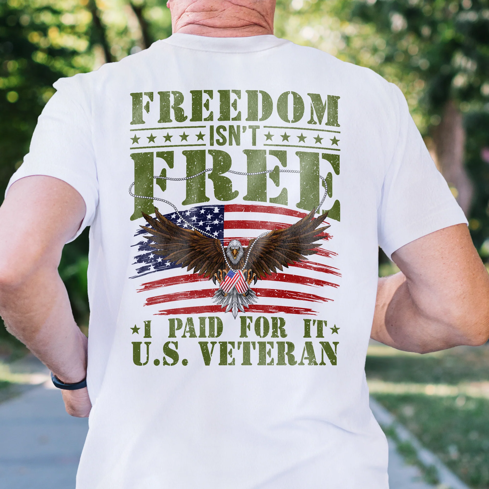 Happy 4th of july, U.S. Veteran Freedom Patriotic American Eagle Veteran T-Shirt