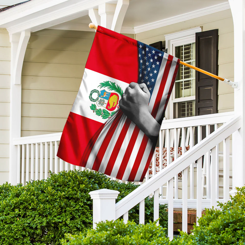Peruvian American Flag