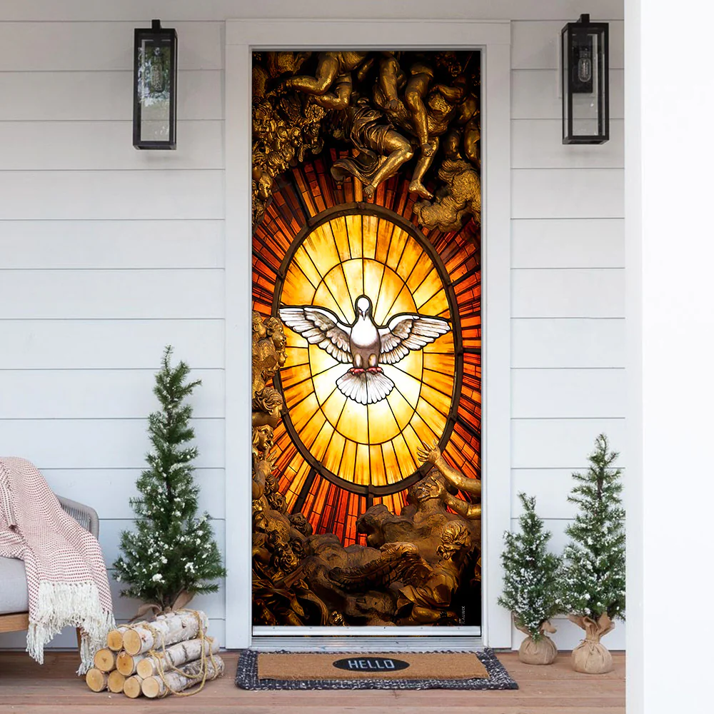 Holy Spirit Dove Door Cover, Home & Garden Decor