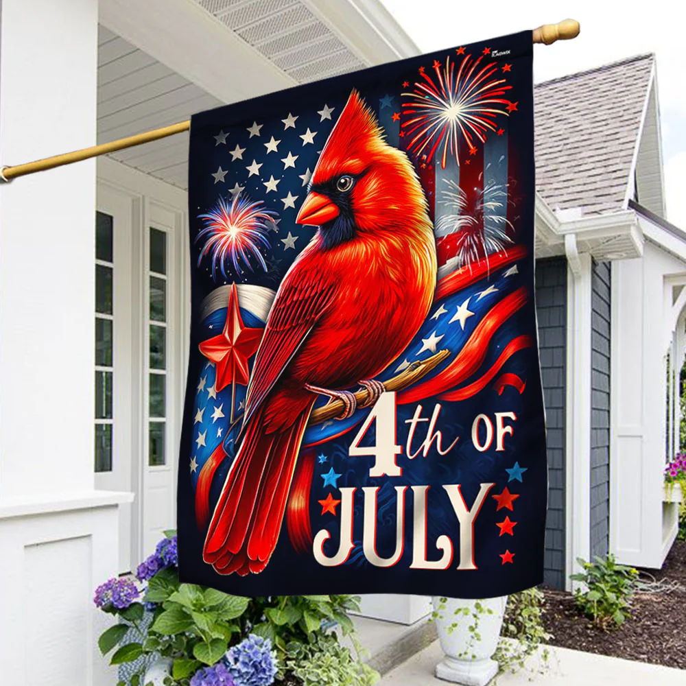 Bimipi American Flag - Cardinal 4th of july Patriotic Flag