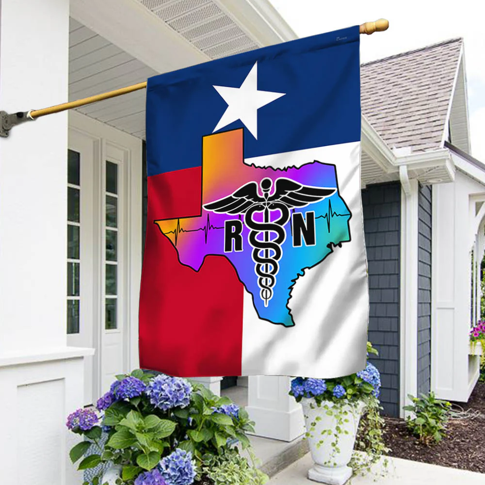 Nurse Texas Flag Registered Nurse RN