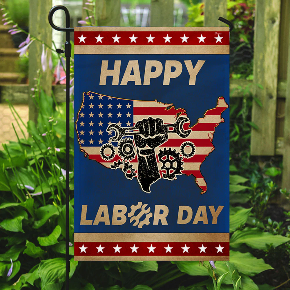 Happy Labor Day American Flag