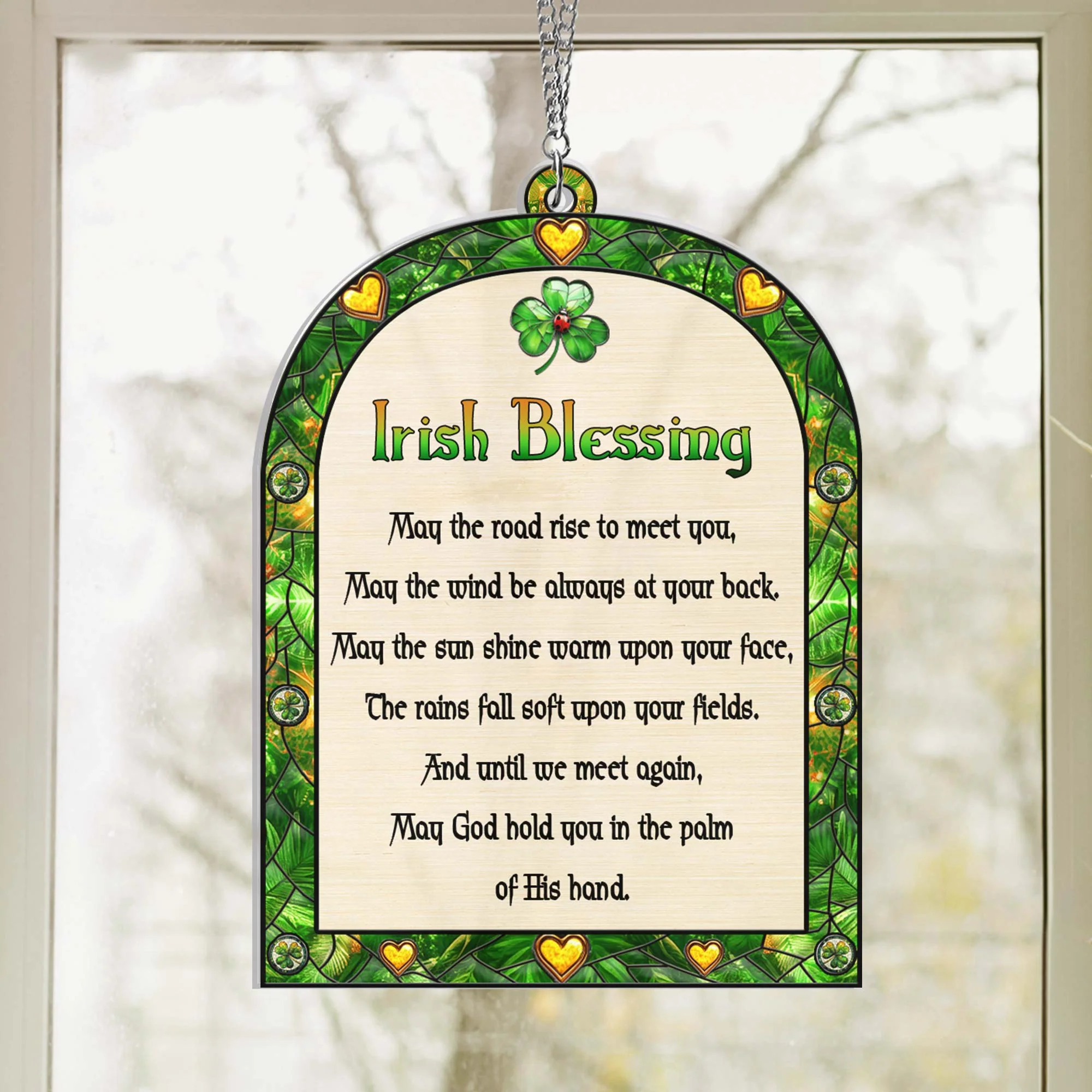 Irish Blessing St. Patrick’s Day Suncatcher Acrylic Hanging
