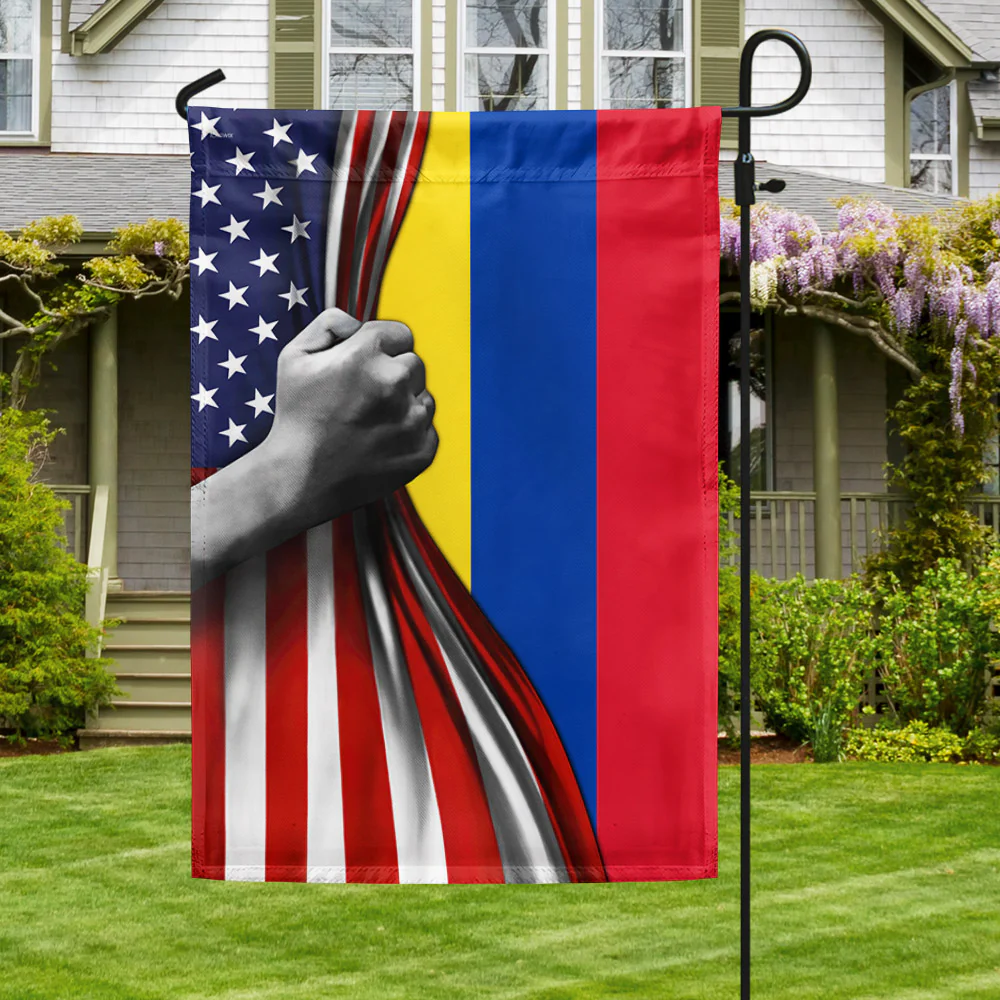 Colombian-American Flag