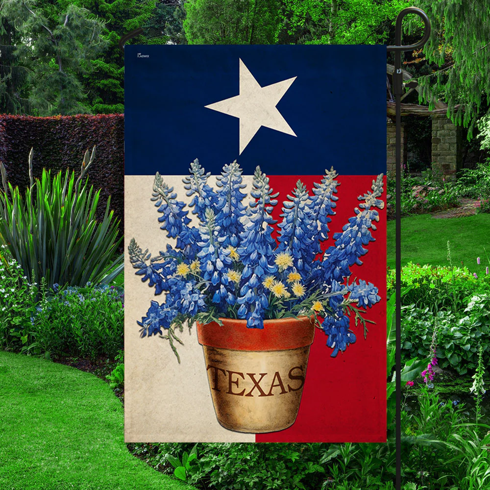 Texas State Bluebonnet Flower Flag