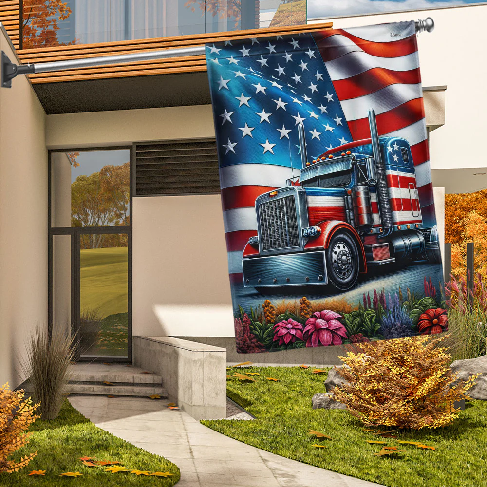 Trucker American Flag