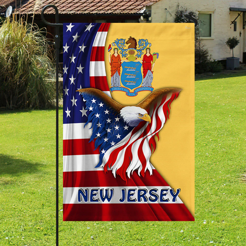 New Jersey Eagle Flag MLH1774Fv27
