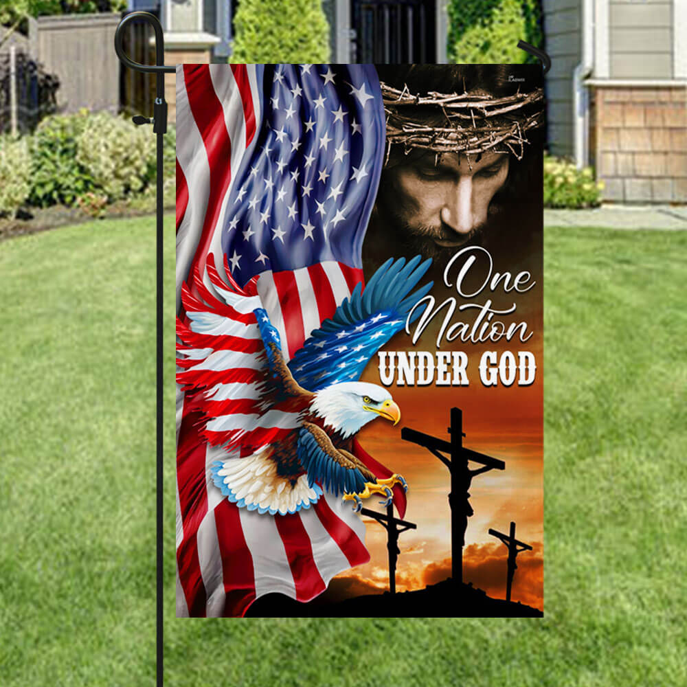American Flag | One Nation Under God Christian Eagle Flag
