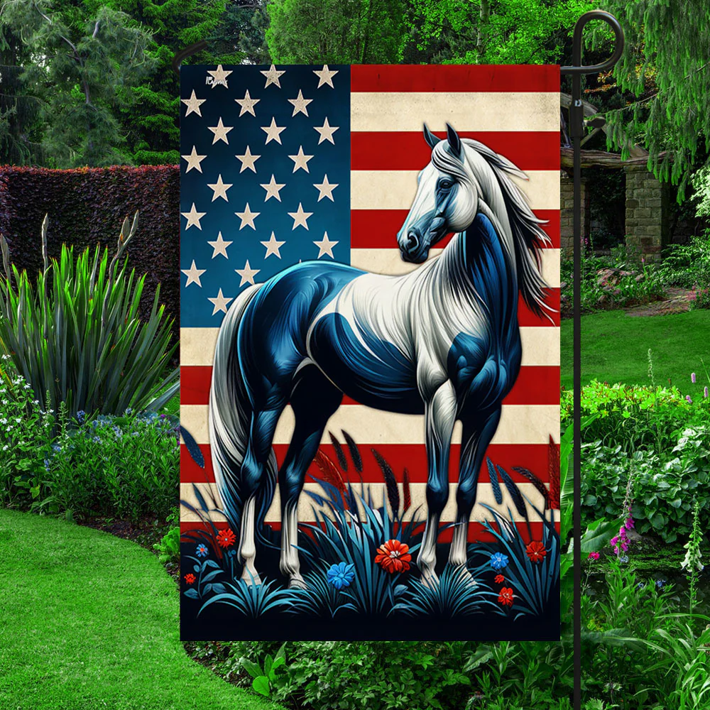 Bimipi  Patriotic Horse American Flag