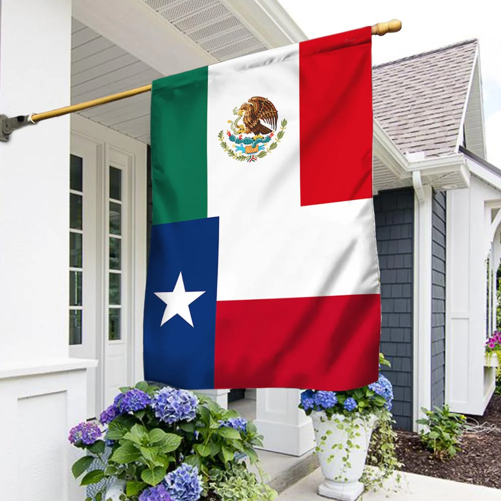 Texas And Mexico Flag