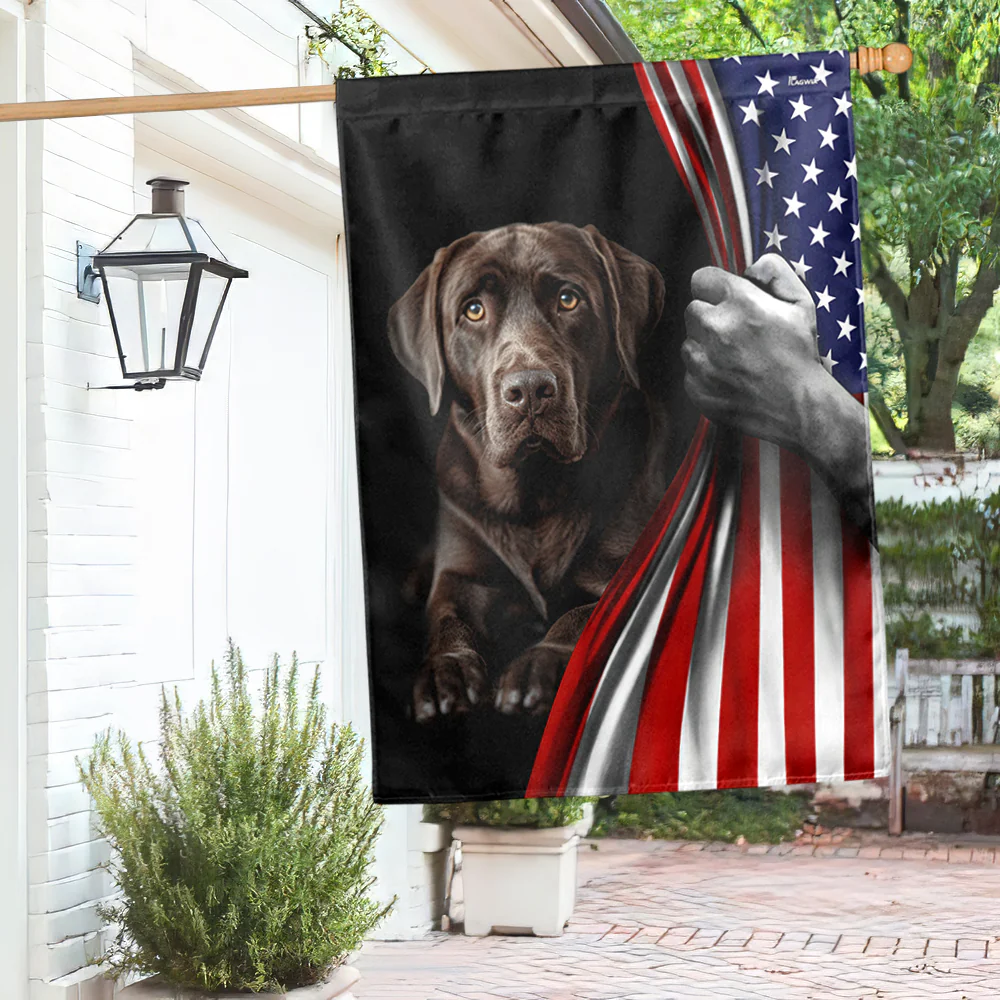 Dog Flag Labrador Retriever American Flag