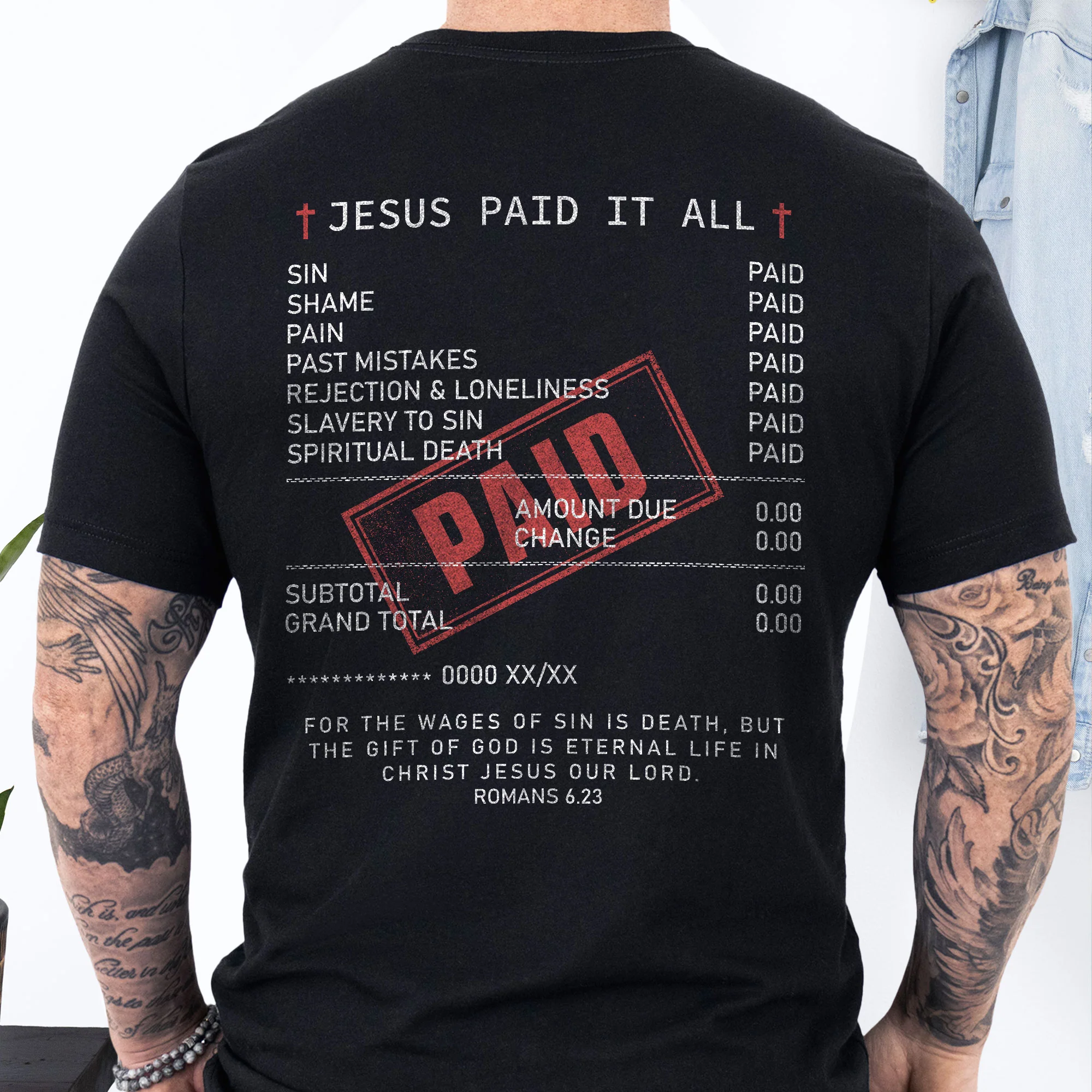 Gift For Christians, Jesus Christ T-shirt, Jesus Paid It All Tee