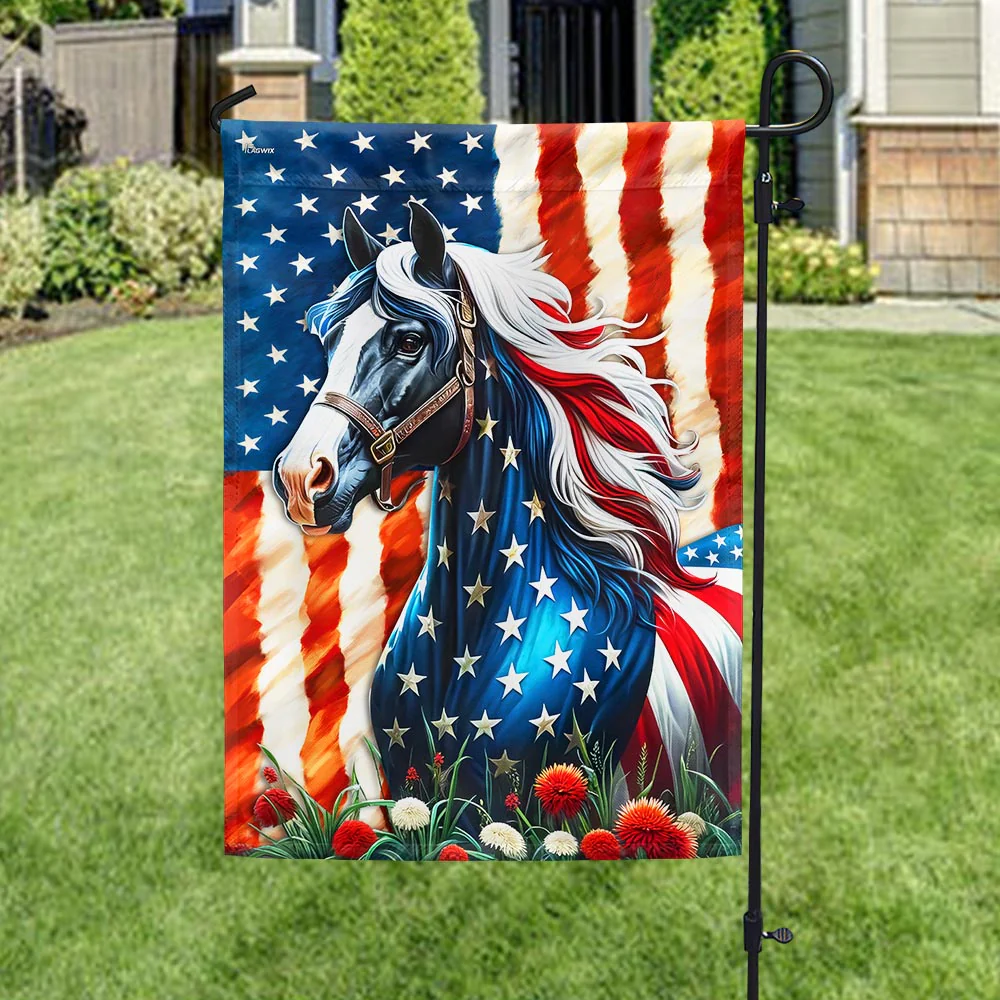 Bimipi American Flag - Patriot Horse American Flag