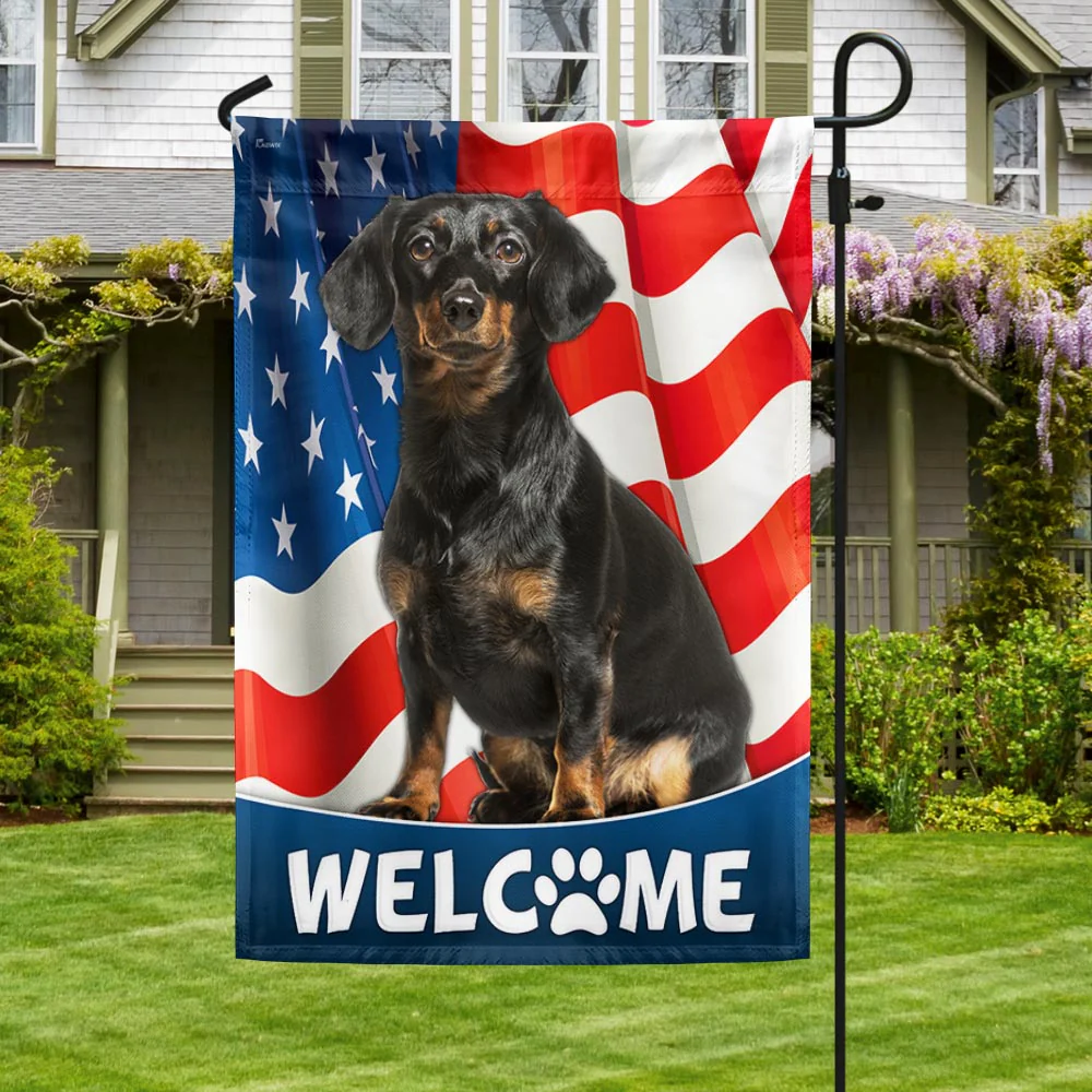 Dachshund Dog 4th Of july American Flag TQN1226Fv3