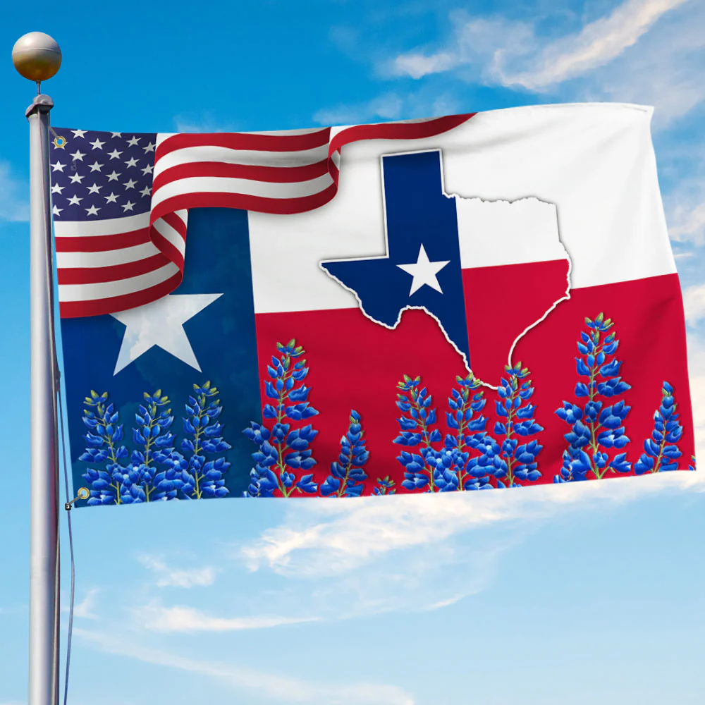Texas Bluebonnet Grommet Flag