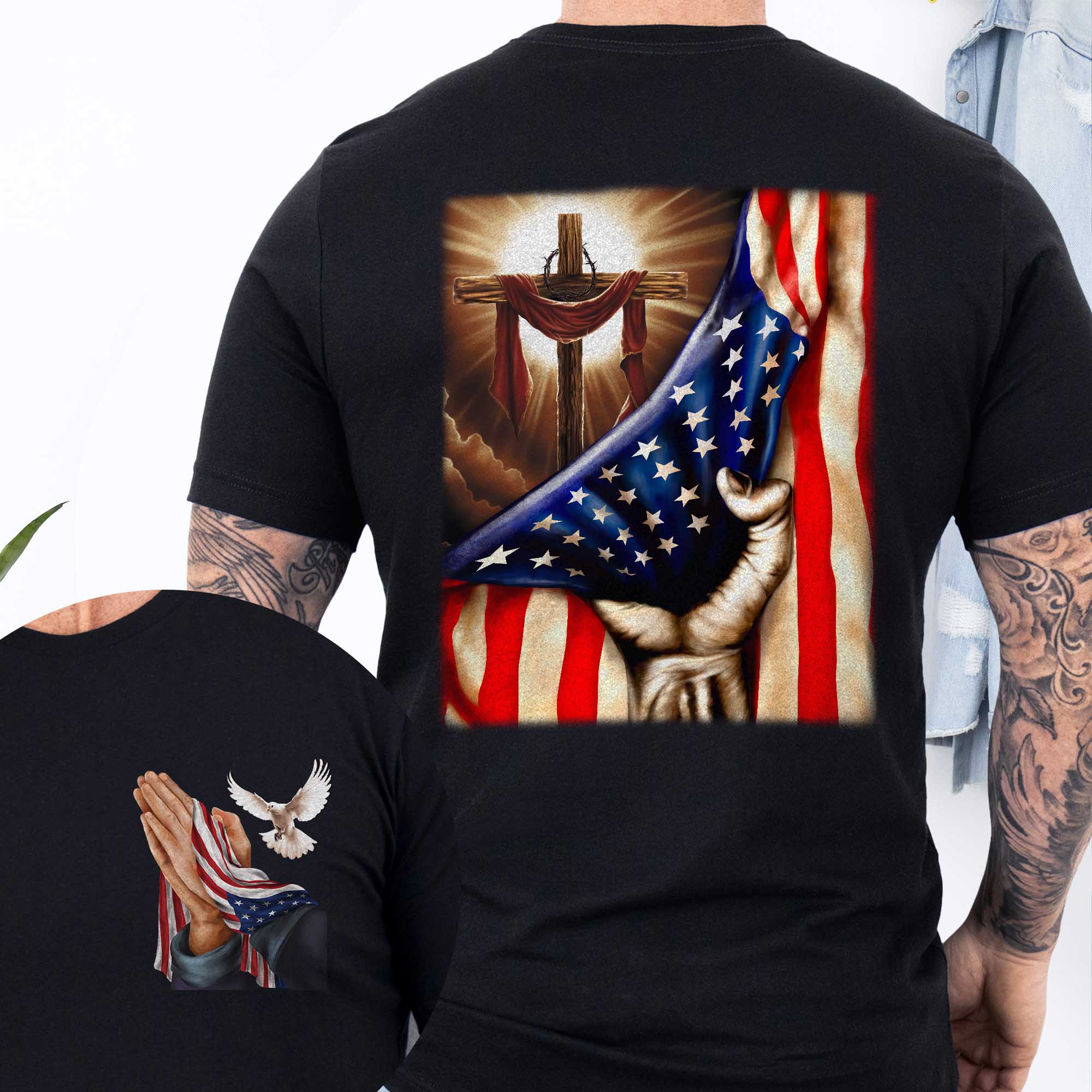 Christian Cross American T-Shirt