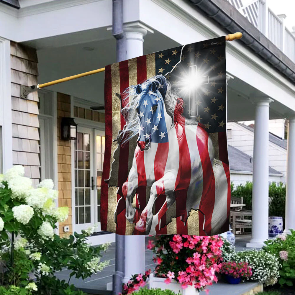 Patriot Horse American Flag