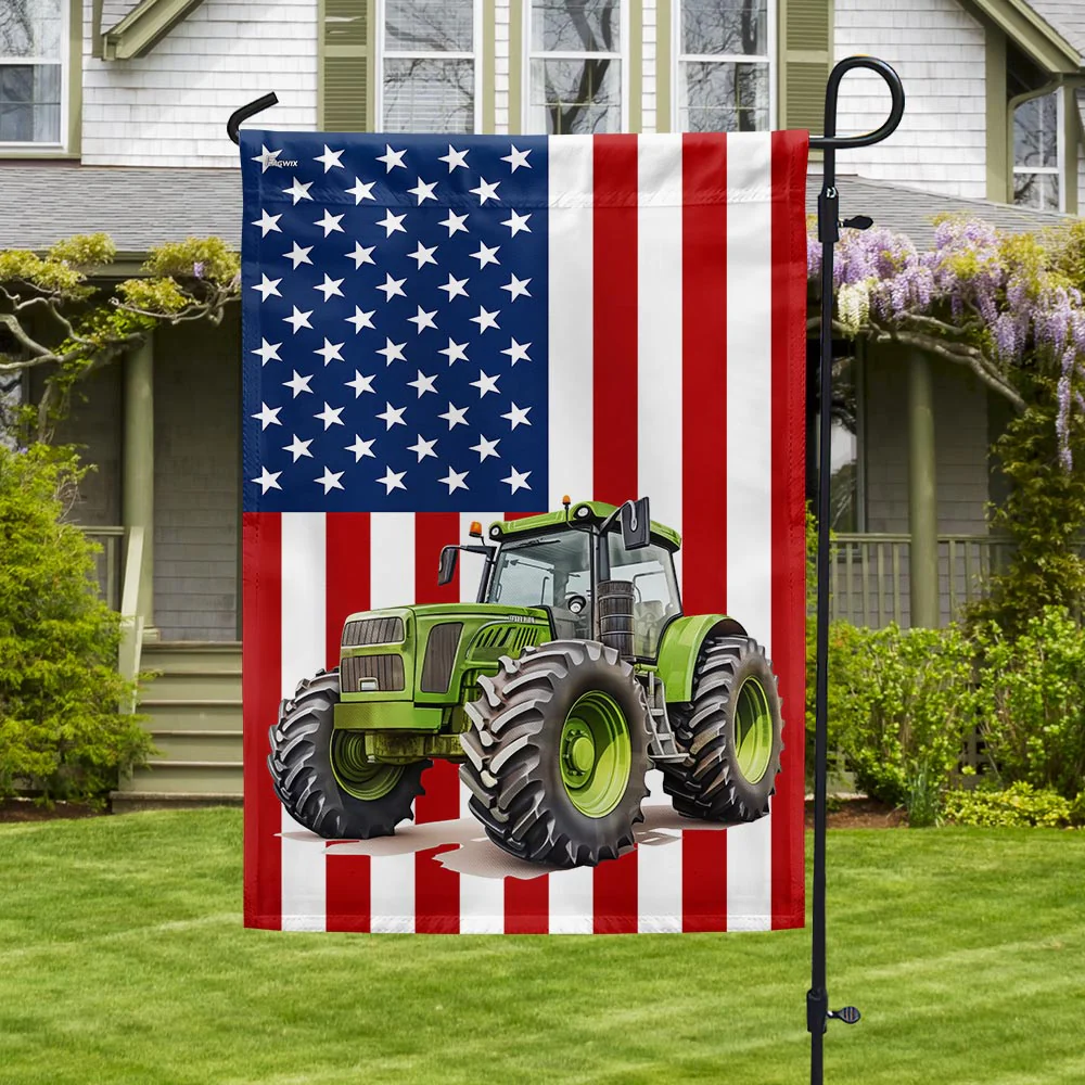 Bimipi  Tractor Farmer American Flag