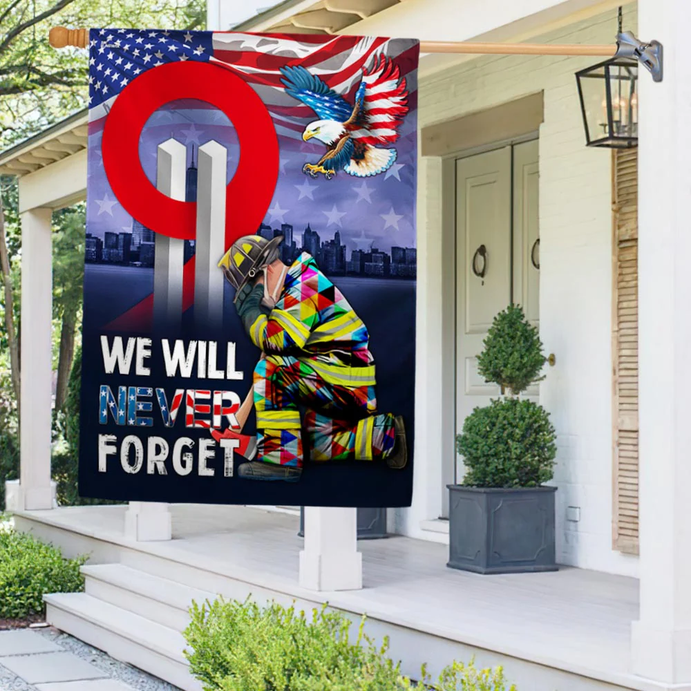 Patriot Day 911 We Will Never Forget Eagle American Flag