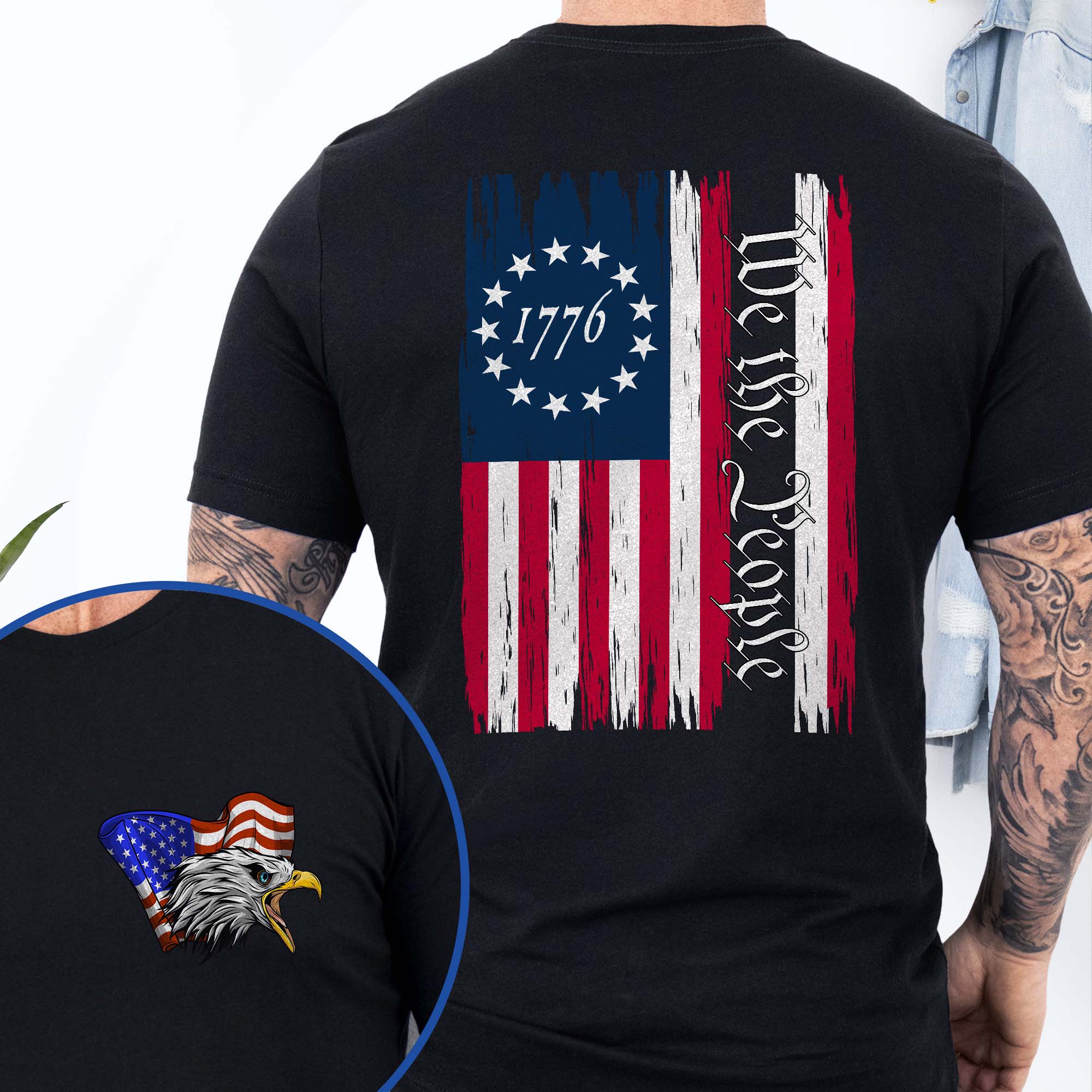 We The People Eagle American 1776 Betsy Ross T-Shirt