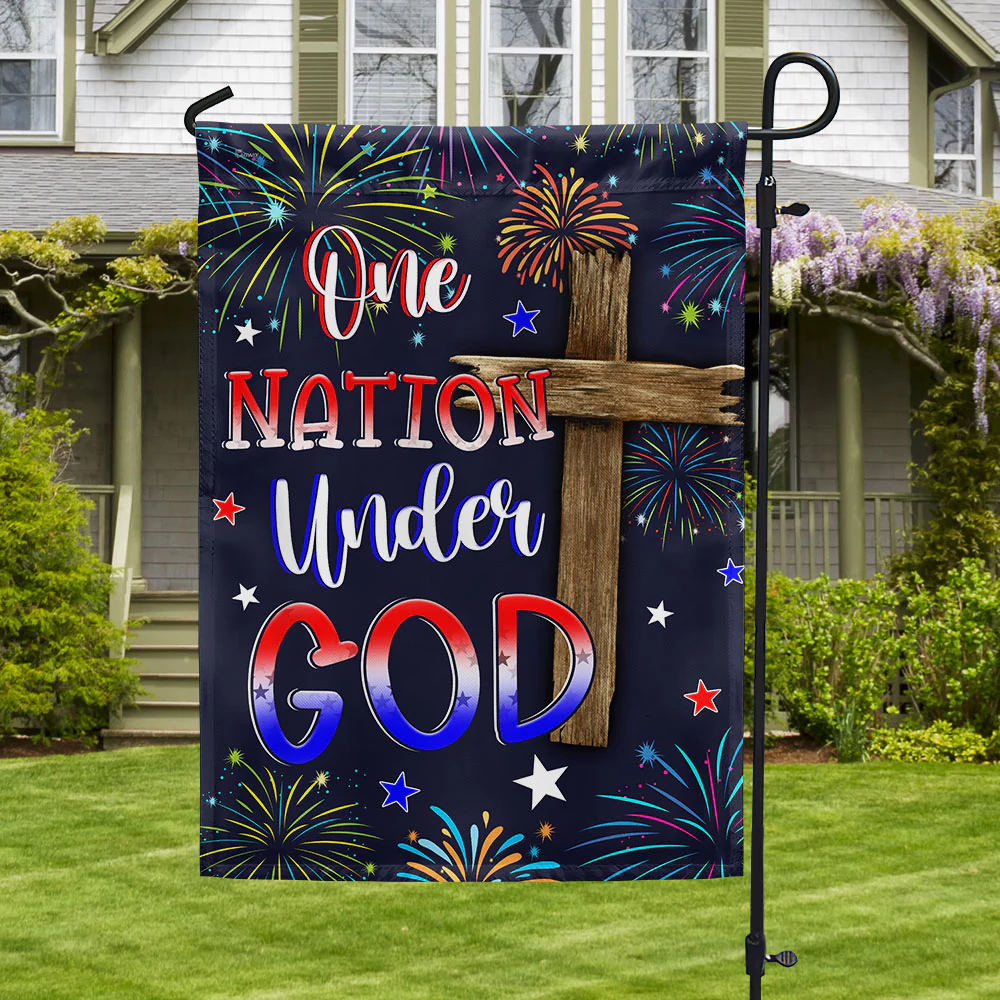 Bimipi American Flag - One Nation Under God 4th Of july Flag