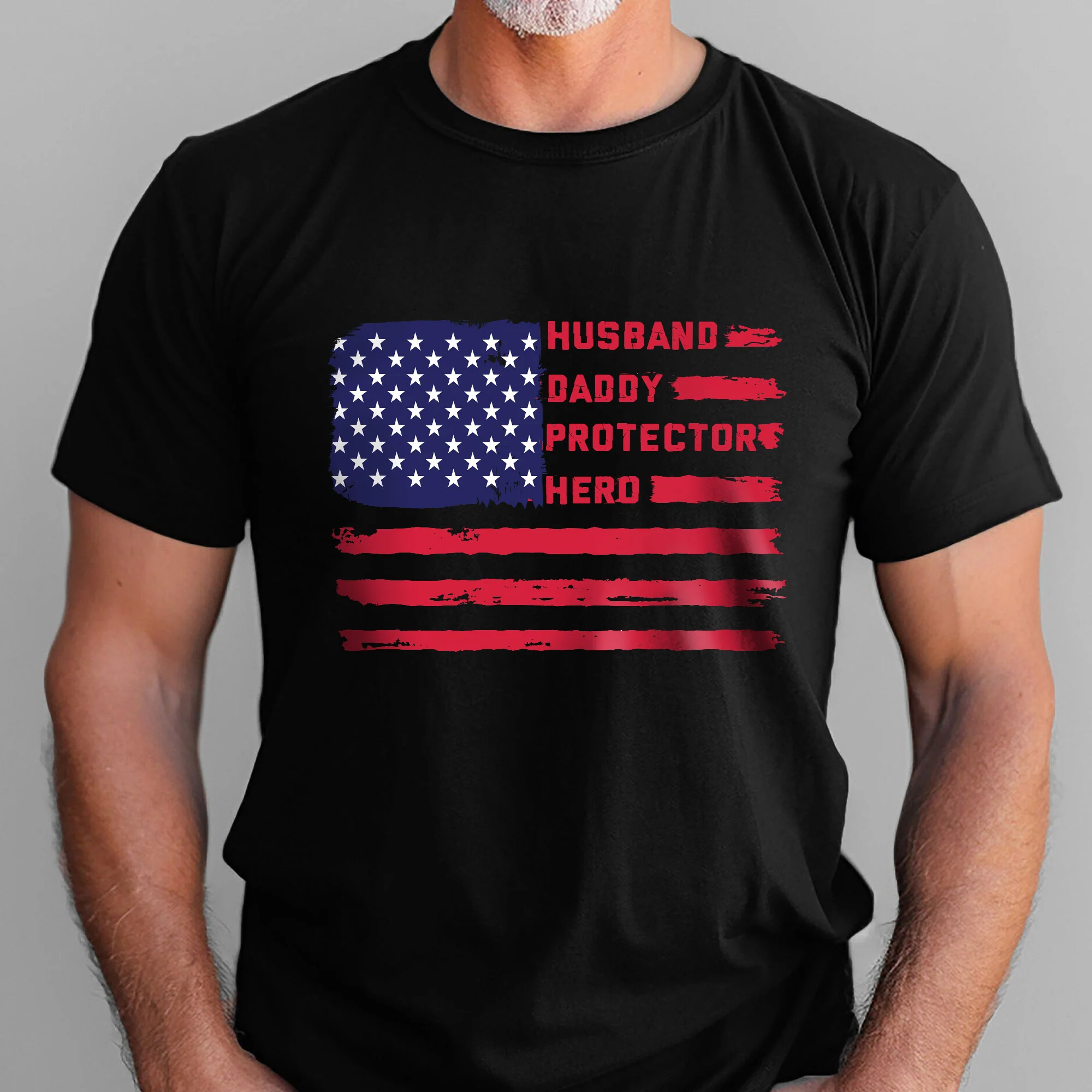 Husband Daddy Protector Hero Father's Day T-Shirt