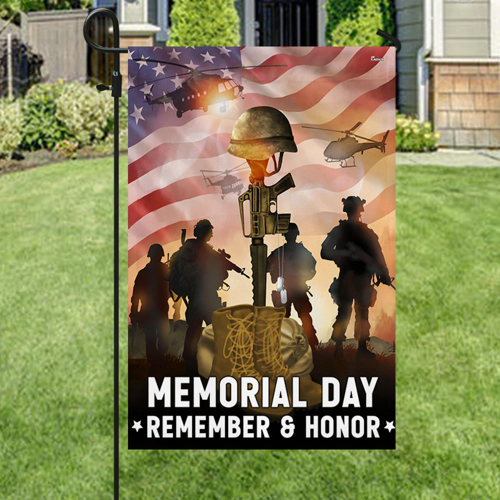 Memorial Day Flag Remember And Honor Veterans American Flag