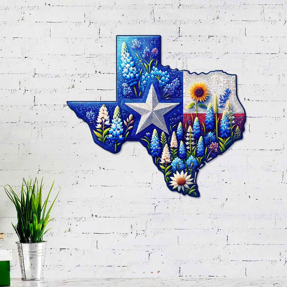 Texas Bluebonnet Metal Sign