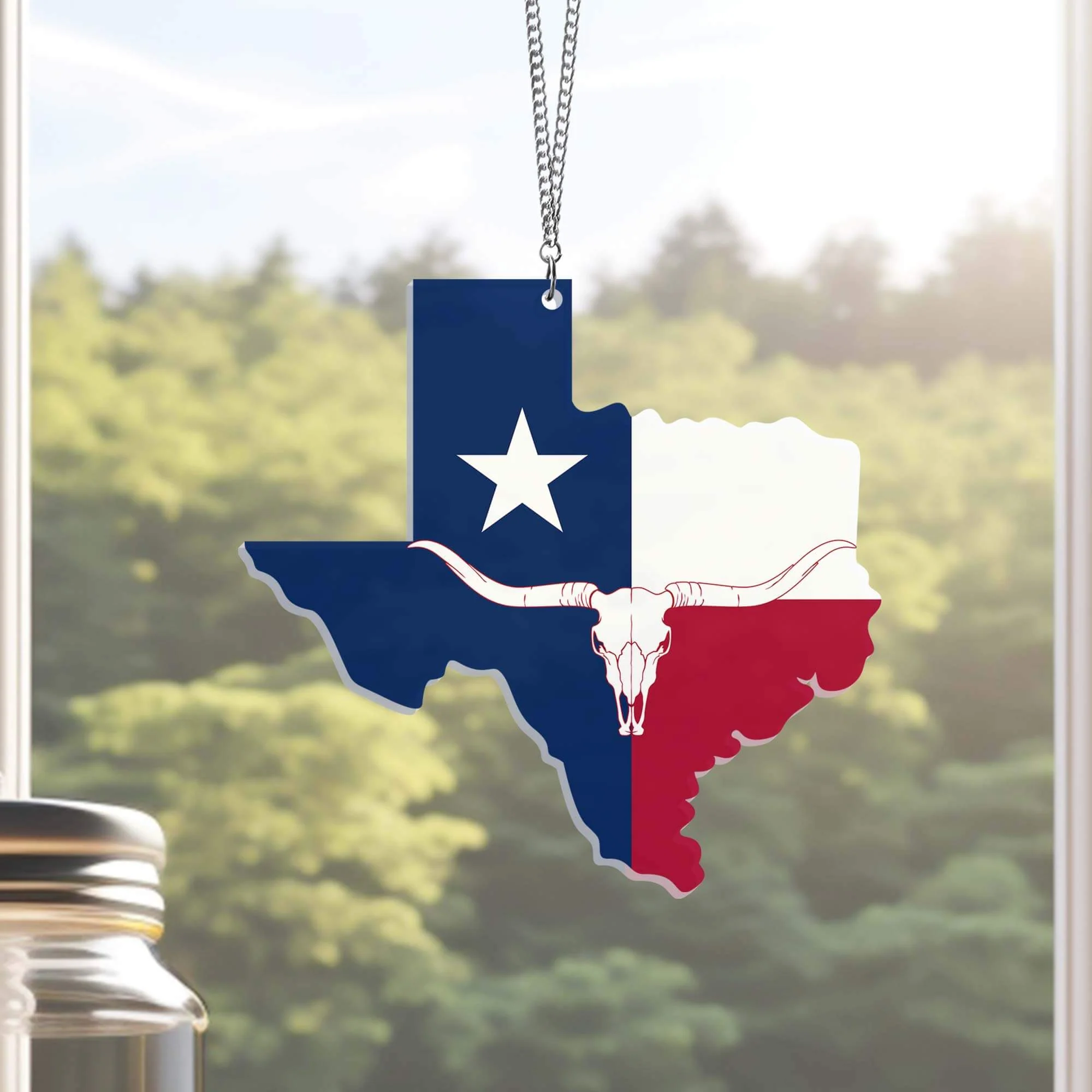 Independence Day Gift, Texas Acrylic Hanging Sign HTT269ASn