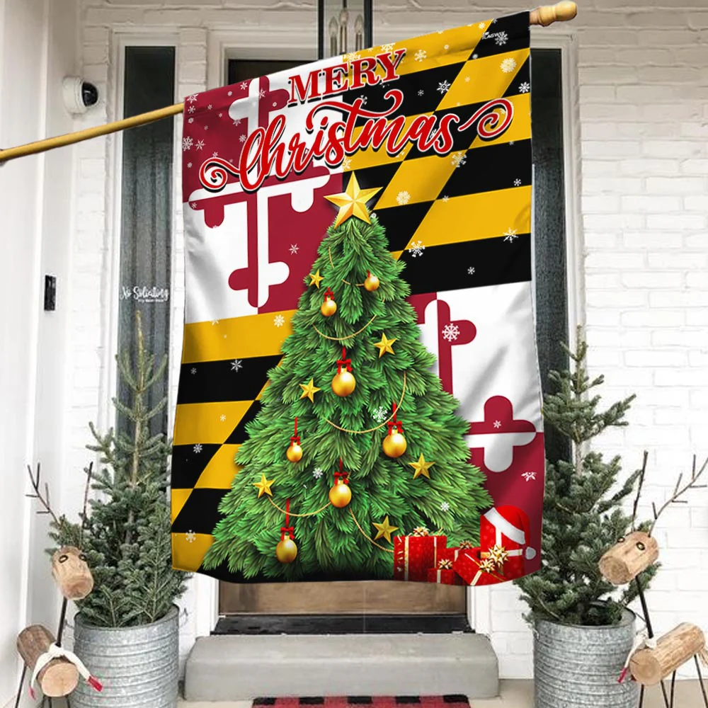 Maryland Christmas Flag