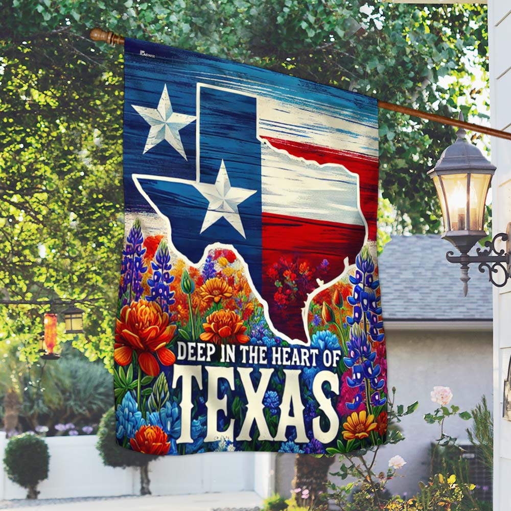 Texas Flag Deep In The Heart Of Texas Flag