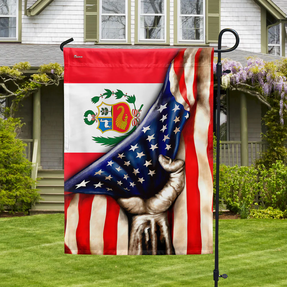 Peruvian American Flag