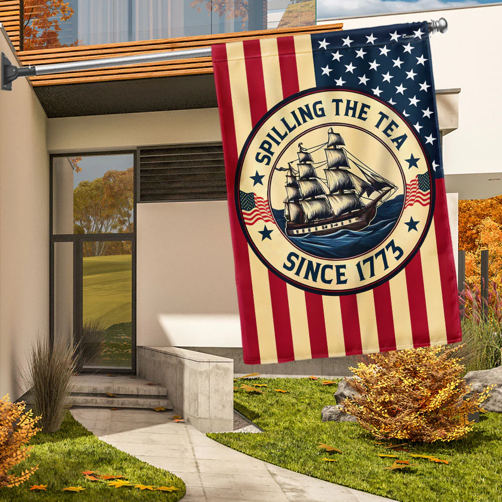 Bimipi American Flag - Spilling The Tea  Since 1773 American History Independence Day Flag